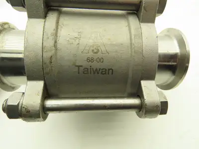 VNE EG90CC-6-2 2" 1000WOG 316 Stainless Sanitary Tri-clamp Ball Valve