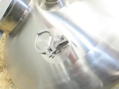 CFR 30 Gallon Cone Insulated Mixing Tank Jacketed 304 Stainless Steel Sanitary