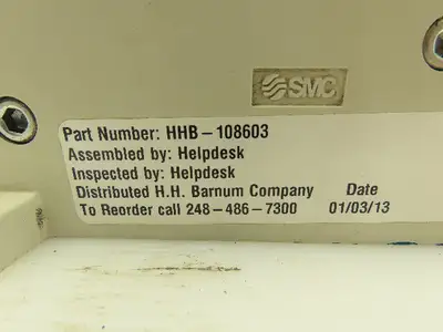 SMC VQC4401-5 Pneumatic Solenoid 4-Valve 5-Station Manifold Block w/EX600-SDN1A