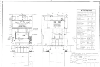 SIMPAC DE4P-1500 Mechanical Straight Side Presses | International Machinery (3)