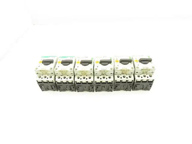 Moeller PKZMO-0.63 Circuit Breaker Motor Protector 0.4-0.63A 600VAC 3PH Lot Of 6