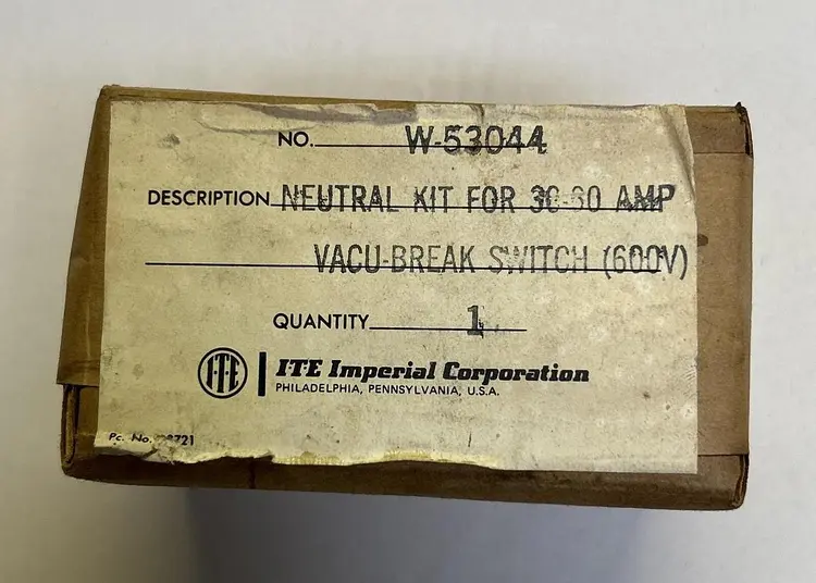 Used ITE W53044 Miscellaneous Equipment (Electrical & Power) | Surplus Asset Holdings #1199464