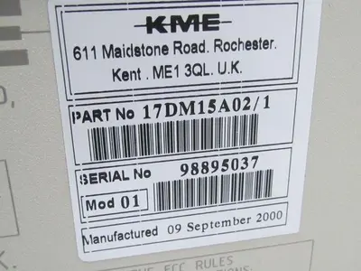 KME 01 17DM15A02/1 15" Industrial Color Monitor