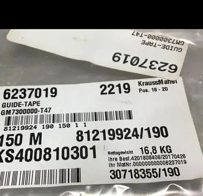 New | in-Stock KRAUSS MAFFEI 6237019 Misc Fasteners Michigan US | Ideal Machinery #596392