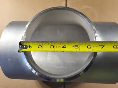 8" x 6", Reducing Tee SCH STD WP316L ASTM A403 ANSI B16.9