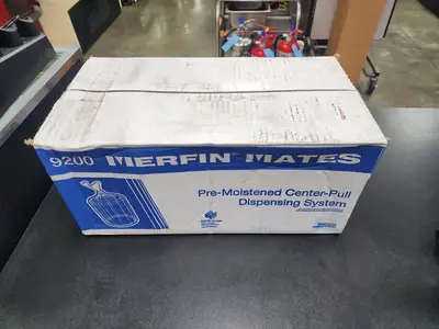 New | in-Stock Merfin New Case Merfin Mates Pre-Moistened Hand Wipes for Center Pull Dispenser 2 Rolls Hand Washing and Sanitizing Illinois US | Falcon Restaurant Supply #1376719