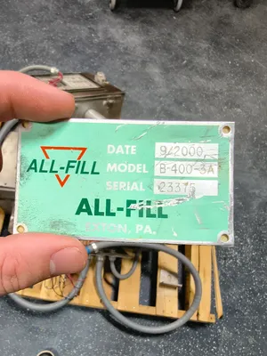 Used ALL-FILL B-400-3A Augers South Carolina US | ESS Industrial Equipment Sales #1503863