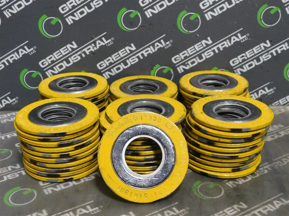 Lot of 60 Flexitallic 1" 150 Spiral Gaskets LSI 304/304/GTA Used
