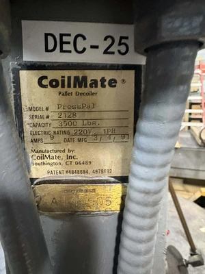 COILMATE PRESSPAL 3500 Uncoilers | Global Machine Brokers, LLC (7)