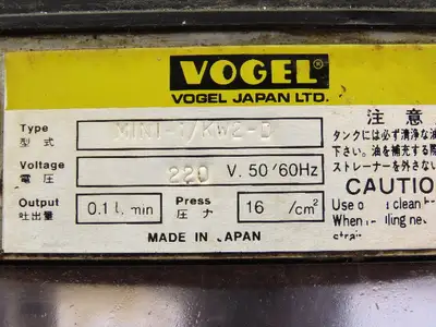 Used VOGEL _UNKNOWN_ Hydraulic Pumps Indiana US | Arrow Industrial #1408485