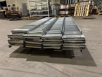USED MALLARD MANUFACTURING 98"L X 11.5"W GRAVITY FLOW RACKING