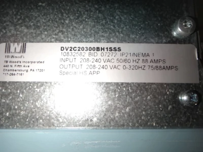 TB Woods DV2C20300BH1SSS