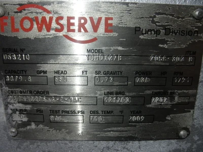 NEW FLOWSERVE 10HDX27B