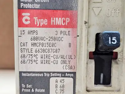 Used WESTINGHOUSE HMCP015E0C Switchgears British Columbia CA | Lenmark #1438219
