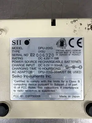 Seiko DPU-201G Thermal Printer Instruments (9.3.2)