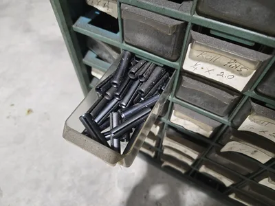 (3) Small Drawers; Mixed Roll Pins
