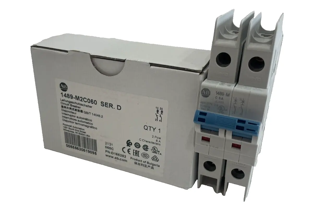 A / B 1489-M2C060 CIRCUIT BREAKER SER. D 1489M2C060 NEW, SURPLUS