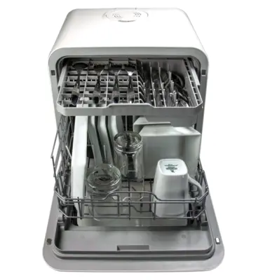 Magic Chef MINI COUNTERTOP DISHWASHER IN WHITE WITH 3-PLACE SETTING CAPACITY