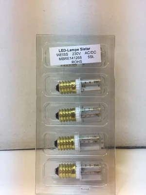 NEW! LED- LAMPE SISTAR WEISS 230V *Fast Shipping* Warranty!