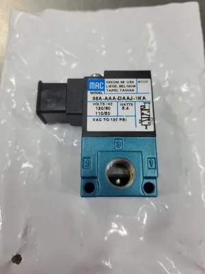 MAC 35A-AAA-DAAJ-1KA Solenoid Valve, 120VAC. 6A-12