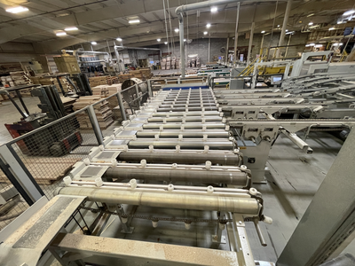 Weinig Optisaw System with Luxscan Combiscan and 3 Opticut 450 Quantum