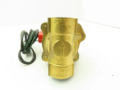 Skinner Lancer 4LB1HB5125 Brass Solenoid Valve 2-Way NO 120V 125 PSI 3/4" NPT