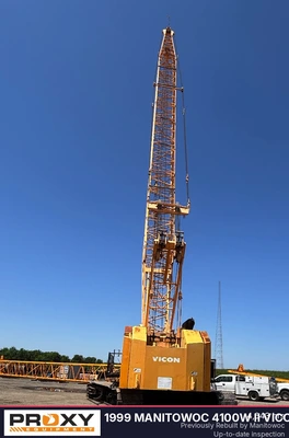 Used 1999 MANITOWOC 4100W II VICON Crawler Cranes Louisiana US | Proxy Equipment #1377769