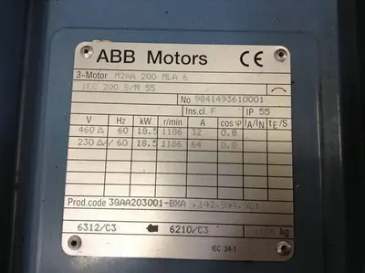 USED ABB M2AA 200 MLA 6