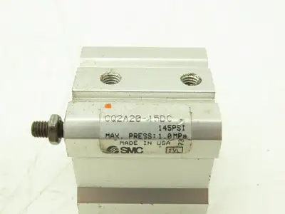 SMC CQ2A20-15DC Pneumatic Air Cylinder 20mm Bore 15mm Stroke 145psi Lot of 2