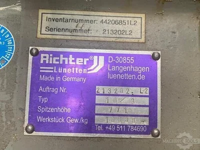 USED 2010 RICHTER LUNETTEN PRISMABLOCK 10-3