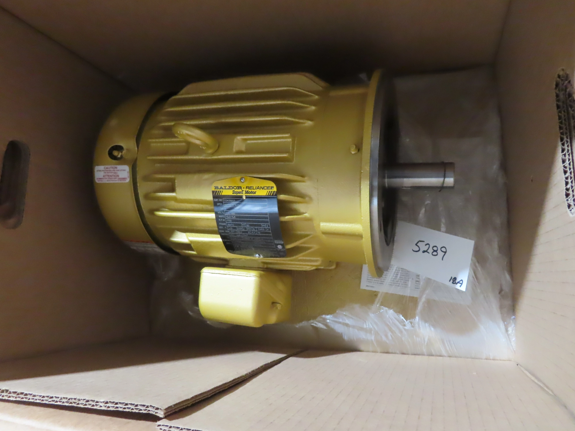 new surplus 5 hp Baldor Electric Motor
