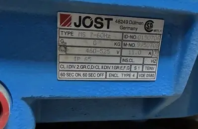 New | in-Stock JOST 99501706 Industrial Controls Ohio US | Surplus Asset Holdings #1235194