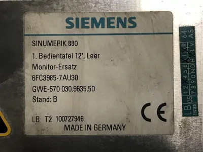 USED SIEMENS SIMUNERIK 880 6FC3985-7AU30