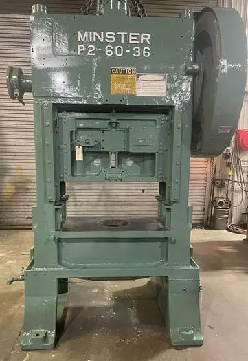 Used MINSTER P2-60-36 Straight Side Presses New Jersey US | Wenco Machinery #473863