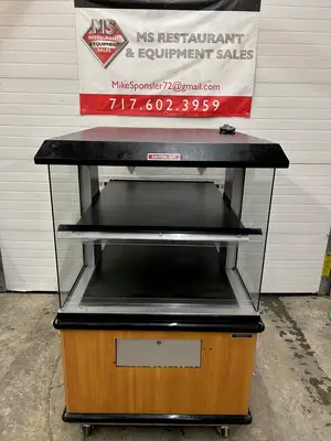 Custom Deli Inc DILW4H 2 Shelf Hot Food Merchandiser Heated Display Refurbished