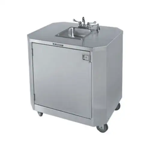 Lakeside 9610 45 3/4"H Portable Sink w/ 5"D Bowl, Soap Dispenser