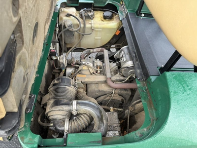 (1) 2019 E-Z-Go EFI golf cart with a Kawasaki gas engine, model 657061G01, includes canopy, fold-dow...