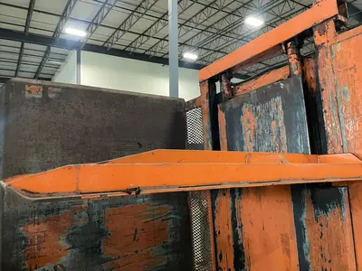4400 LBS x 55" x 48" x 60" CHERRY HYDRAULIC PALLET INVERTER / ROTATE / FLIPPER: STOCK #23736