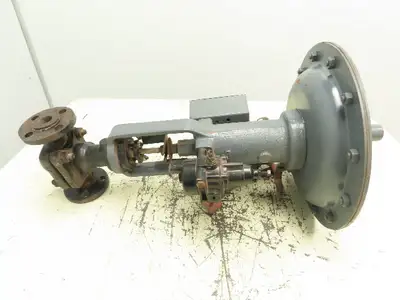 Mueller Pneumatic Diaphragm Actuator 1" Flanged Control Valve 72P315 Positioner