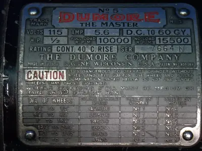 Used DUMORE #5 Tooling & Accessories (Other) Ohio US | HGR 24 #1229672