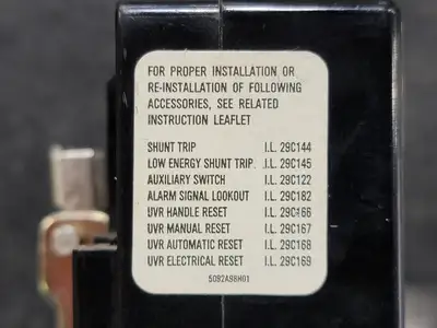 200 Amp Thermal Magnetic Circuit Breaker Trip Unit KT3200T