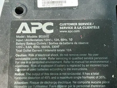 Used APC BE550G Uninterruptible Power Supplies Ohio US | HGR 24 #1406247