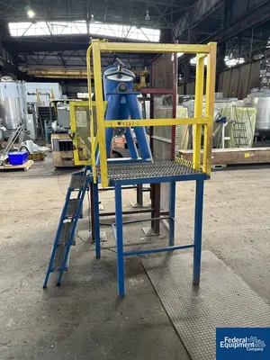 USED Patterson-Kelley 2 Cu Ft P-K Crossflow Twin Shell Blender, S/S, 1.5 HP