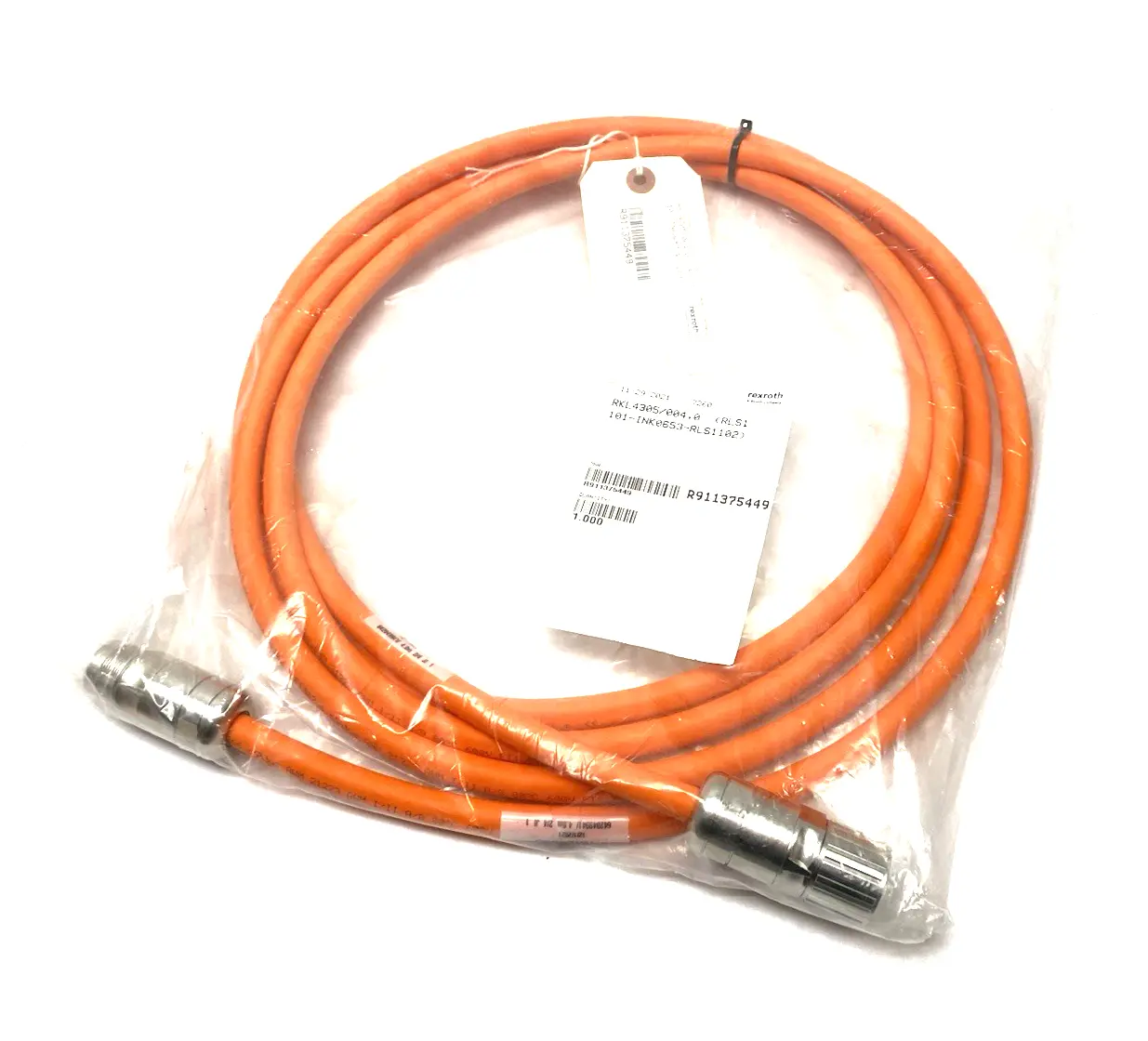 NEW BOSCH REXROTH RKL4305/004,0 (RLS1101-INK0653-RLS1102) SERVO ENCODER POWER CABLE