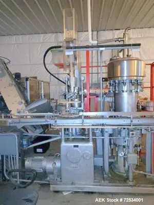 Used Complete Wine Bottling Line with Corker, Labeler & Capsule Shrinker