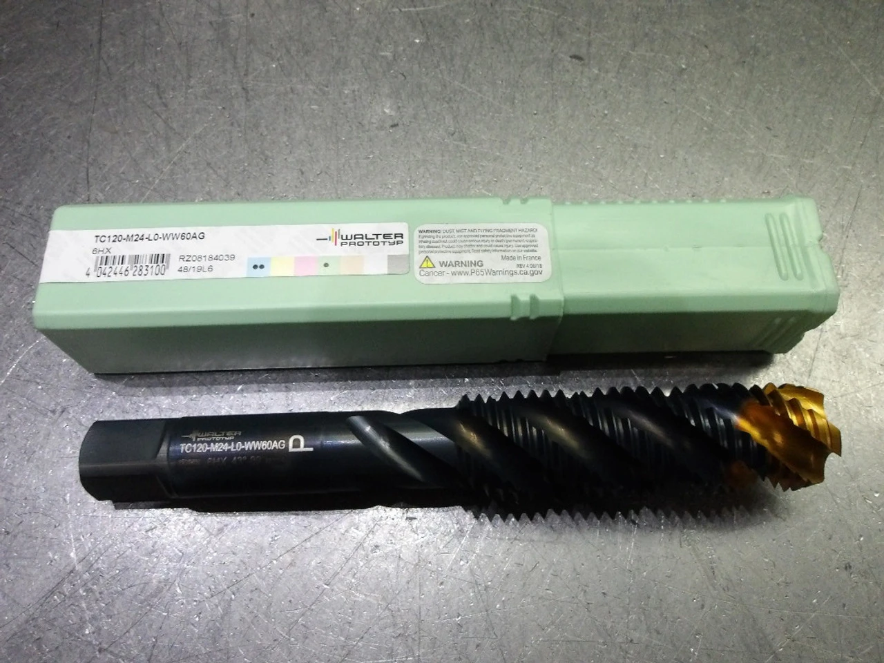Walter M24 4 Flute HSS Spiral Flute Tap TC120-M24-L0-WW60AG (LOC1943C)