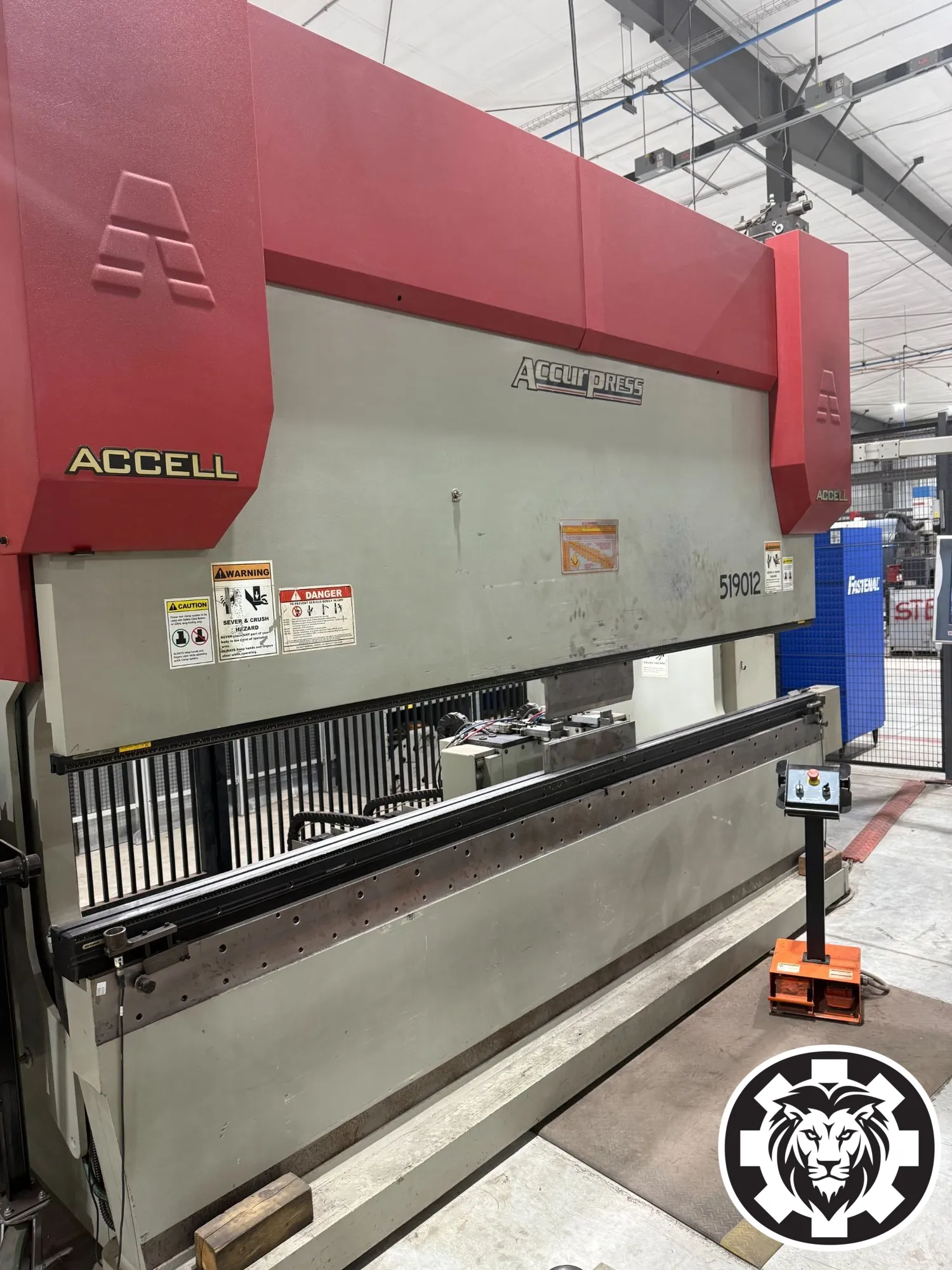190 Ton x 12' Accupress Accell 519012 CNC Press Brake, 2011 - ETS3000 Control, 6 Axis Backgauge