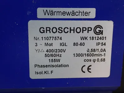Used GROSCHOPP WK1812401 Motors (misc) Ohio US | HGR 24 #734820