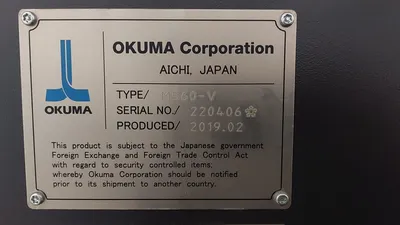 2019 OKUMA GENOS M60V Vertical Machining Centers | Platinum Group (17)