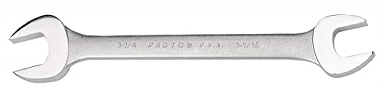 Proto 1-3/8" x 1-7/16" Open End Wrench Satin Finish USA Made